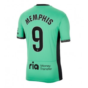 Atletico Madrid Memphis Depay #9 Replika Tredjetrøje 2023-24 Kortærmet
